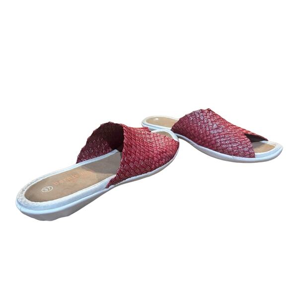 Bernie Mev. Women's Bon Bon Sandals Red Shimmer size EU 37 US 7 - Picture 9 of 12
